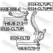 ����������� �������� ��������� ������ HAB-008 Febest HAB008 ����
