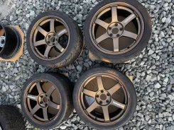 RAYS Volk Racing TE37 Saga S-plus. 9.0/9.5x18", 5x114.3, ET35/30 ����