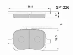 ������� ��������� HI-Q/Sangsin Brake SP1226, �������� SP1226 ����