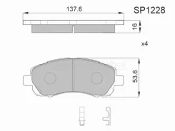 ������� ��������� HI-Q/Sangsin Brake SP1228, �������� SP1228 ����