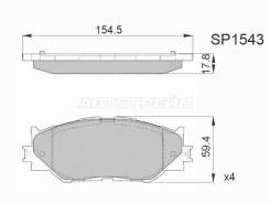 ������� ��������� HI-Q/Sangsin Brake SP1543, �������� SP1543 ����