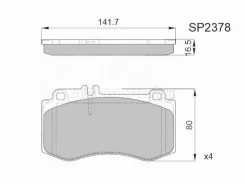 ������� ��������� HI-Q/Sangsin Brake SP2378, �������� SP2378 ����