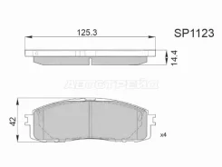 ������� ��������� HI-Q/Sangsin Brake SP1123, ������ SP1123 ����