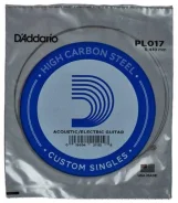 ��������� ������ ��� �������, �����, .017. D'ADDARIO PL017 Plain Steel ����