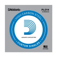 ��������� ������ ��� �������, �����, .014. D'ADDARIO PL014 Plain Steel ����