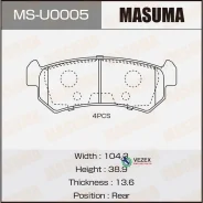 ������� ��������� Suzuki Grand Vitara 98- ����. ����. Masuma MSU0005 MSU0005 ����