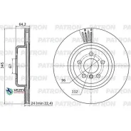 ���� ��������� ���. BMW 3/4/5/6/7/8/X3/X5/X6/X7-series 17- (d = 345 mm) Patron PBD1140 PBD1140 ����