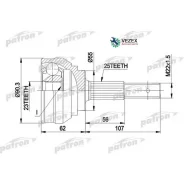 ���� ������ �-�� Nissan: Almera 1.6/2.0D 95-00, Sunny 1.6 16v / (1.6 16v 4x4) / (2.0GTI-R 4x4) 90-95 Patron PCV1248 PCV1248 ����