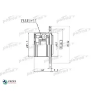 ���� ���������� ������ 33x85 Mitsubishi L200 KB4T 05- Patron PCV1391 PCV1391 ����