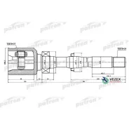 ���� ���������� ������ 24x35.5x27 Toyota RAV4 ACA3/GSA3 05- Patron PCV1459 PCV1459 ����