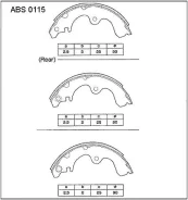 ������� ��������� ���������� ������ ��� Toyota Starlet, Toyota Corsa, Toyota Paseo ���� allied-nippon abs0115 ABS0115 ����