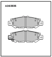 ������� ��������� �������� ������ ��� Toyota Crown, Toyota Granvia, Toyota Supra Allied Nippon ADB3835 ADB3835 ����