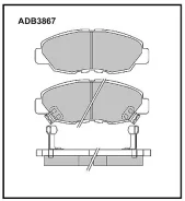 ������� ��������� �������� �������� ��� Honda Accord, Honda Civic, Honda CR-V Allied Nippon ADB3867 ADB3867 ����