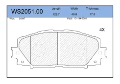 ������� ��������� �������� �������� ��� Toyota Yaris, Toyota Corolla, Toyota VIOS/Yaris ����� jeenice ws205100 WS205100 ����