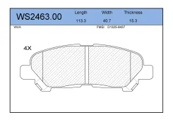 ������� ��������� �������� ������ ��� Toyota Highlander 3.5 Jeenice WS2463.00 WS246300 ����