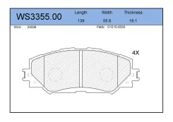 ������� ��������� �������� �������� ��� Toyota Corolla, Toyota Auris, Toyota RAV4 jeenice ws335500 WS335500 ����