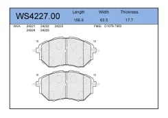������� ��������� �������� �������� ��� Subaru Legacy, Subaru Outback, Subaru Forester 12- jeenice ws422700 WS422700 ����