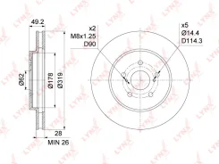 ���� ��������� ������������� (319x28) | ����� | LYNXauto BN1163 BN1163 ����