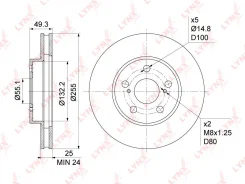 ���� ��������� ������������� (255x25) | ����� | LYNXauto BN1174 BN1174 ����