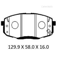 ������� ��������� �������� �������� Hyundai Creta 16- (����������� � �����) PBP095KOR ����