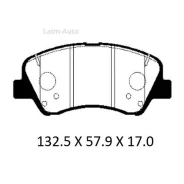 ������� ��������� �������� �������� Hyundai Solaris 17- / KIA Rio 17- (����������� � �����) PBP188KOR ����