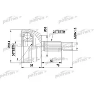 ���� ������ �-�� VW GOLF II, Jetta II 8.83-, Vento 1.4-1.6 11.91- PCV1021 ����