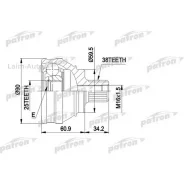 ���� ������ �-�� 38x59.5x25 AUDI: 100 1.8 1.88-12.90 PCV1119 ����
