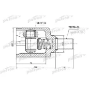 ���� ���������� ����� 26X43X33 Renault Duster 11- PCV1727 ����
