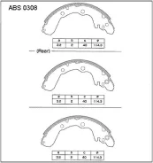 ������� ��������� ���������� ������ ��� Nissan Bluebird, Nissan Sunny, Hyundai Sonata allied-nippon abs0308 ABS0308 ����