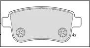 ������� ��������� ������ ��� Volkswagen Passat, Renault Megane, Renault Laguna II allied-nippon adb02014 ADB02014 ����