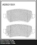 ������� ��������� �������� ������ ��� OPEL Astra, OPEL Zafira, OPEL Meriva Allied Nippon ADB31551 ADB31551 ����