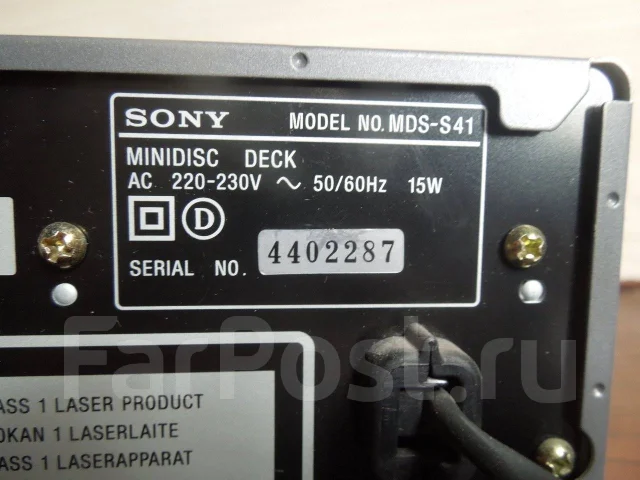 SONY MiniDisc DECK MDS-S41 ����