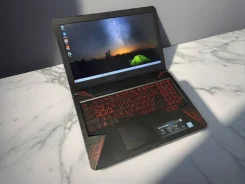 Asus TUF Gaming FX504. 15.6", 2,3����, ��� 16 ��, ���� 756���, WiFi: 1, Bluetooth: 1, ����������� �� 3��. ����