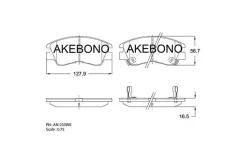 ������� ��������� �������� �������� Mitsubishi Delica (-99) AN-233WK Akebono AN233WK ����