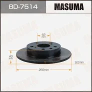 ���� ��������� Masuma, rear Suzuki Swift / ZC32S BD-7514, ������ BD7514 ����