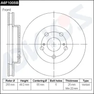 ���� ��������� �������� Toyota Prius (_W5_) 09/15- / Toyota Prius PHV (_W52_) 01/16- A6F1005B ����