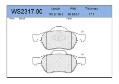 ������� ��������� �������� �������� ��� Renault Megane, Renault Laguna, Renault Scenic II jeenice ws231700 WS231700 ����
