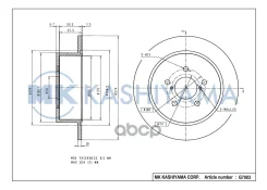 ���� ���������, ������ 08. A605.10 (274x10) 5 ��� MK Kashiyama G7003 G7003 ����