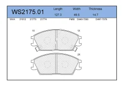 ������� ��������� �������� �������� ��� Hyundai Accent, Hyundai GETZ, Hyundai Lantra jeenice ws217501 WS217501 ����