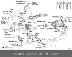 ��������� ��� ������� 17277-11040 LCP150 1GD Toyota 1727711040 ����
