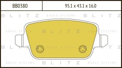 ������� ��������� �������� �������� ��� FORD Mondeo IV, Volvo V70, Volvo S80 II Blitz BB0380 BB0380 ����