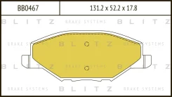 ������� ��������� �������� �������� ��� Skoda Fabia, Volkswagen POLO Blitz BB0467 BB0467 ����
