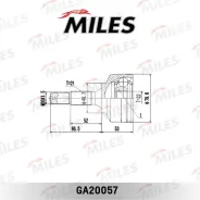 ���� �������� Citroen C2/C3/Peugeot 1.4-1.6 02- (GKN 303465) GA20057 GA20057 ����