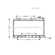 �������� ���������� Subaru Forester 2.0 16v 98- AVA SU2046 - SU2046 ����