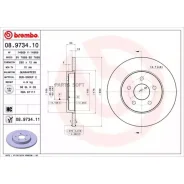���� ��������� ����. � �� ��������� FORD (Changan) Mondeo 05/03- / FORD Mondeo III (B5 Brembo 08973411 - 08973411 ����