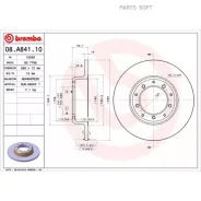 ���� ��������� LAND Rover Defender c �������� ����������/������� ����� (L316) 2.4 TD4 4x4 2007-2016 Brembo 08A84110 - 08A84110 ����