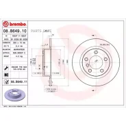 ���� ��������� ����. � �� ��������� MINI Countryman (R60) 01/10-10/16 / MINI Paceman (R61) 03/12-09/ Brembo 08B64911 - 08B64911 ����