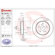 ���� ��������� ����. � �� ��������� Lexus ES (_Z10_ _A10_ _H10_) 07/18- / Lexus NX (_Z1_) 07/14- Brembo 08D41811 - 08D41811 ����
