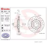 ���� ��������� �������� ��������������� (�������� 2��) Brembo 0970111X - 0970111X ����