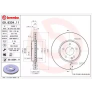 ���� ��������� ������. � �� ��������� Chrysler Crossfire 07/03-12/08 / Chrysler Crossfire Roadster 0 Brembo 09830411 - 09830411 ����